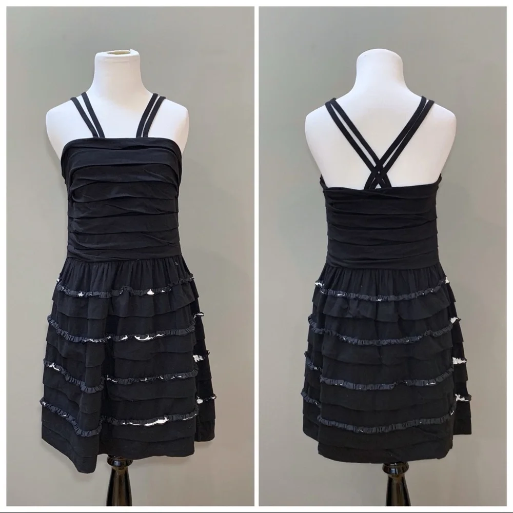 Anthropologie Leifsdottir Ruffle Bandage Dress, M. - Picture 9 of 9